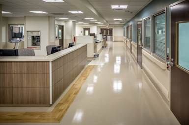 The Grady Hospital Emergency Department expansion used PENETRON Specialty Products' PRIMER STX 100 and LEVELINE 15 underlayment