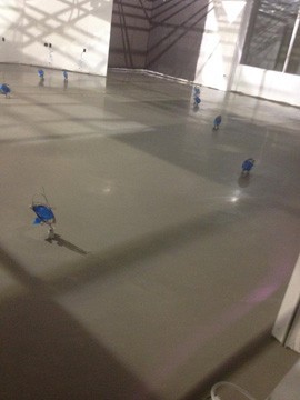 Floor prep in a day accomplished at numerous Verizon stores was possible with the VB 225 vapor mitigation system and LEVELINE 15 self-leveling underlayment